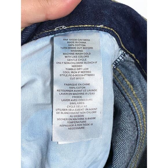 Current Elliott Straight Leg High Rise Dark Wash Jeans Womens 29 Classic Casual - Picture 8 of 8